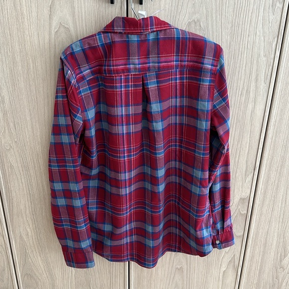Eddie Bauer Plaid Button Up - Picture 2 of 5